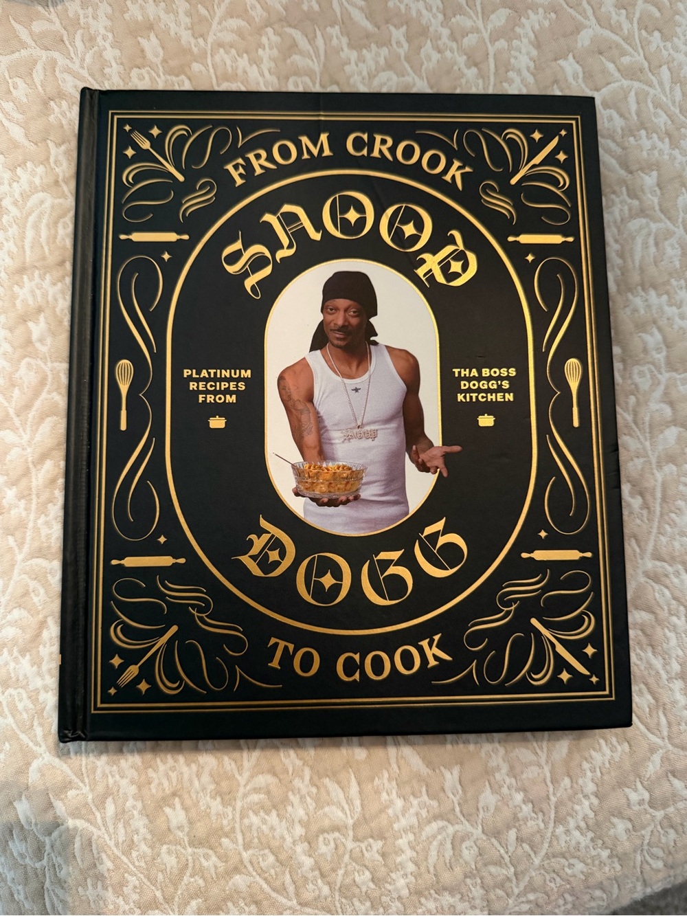 Snoop Dogg "From Crook to Cook" Cookbook - Black & Gold